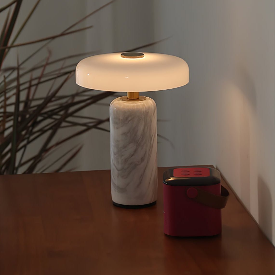 Dimmbare LED-Tischleuchte aus Marmor mit Akku PINT-104521