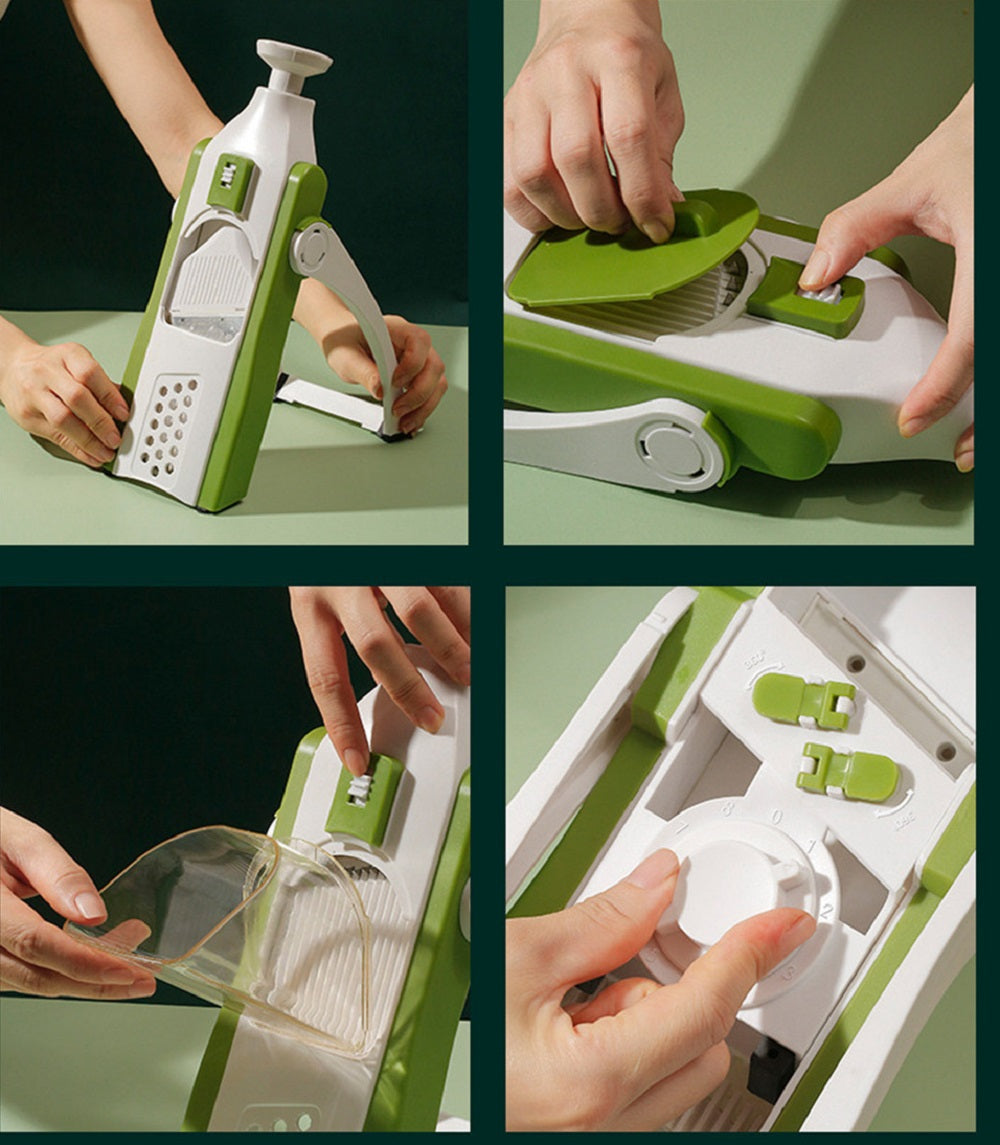 Verstellbare Gemüsehobel-Mandoline mit 8 Stufen