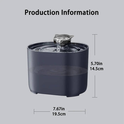 Automatische Stille Katzen-Trinkbrunnen 2,2 l mit Zirkulation