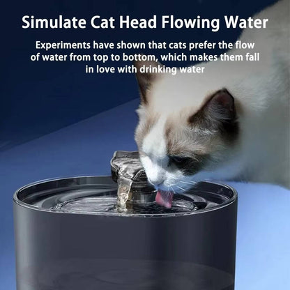 Automatische Stille Katzen-Trinkbrunnen 2,2 l mit Zirkulation