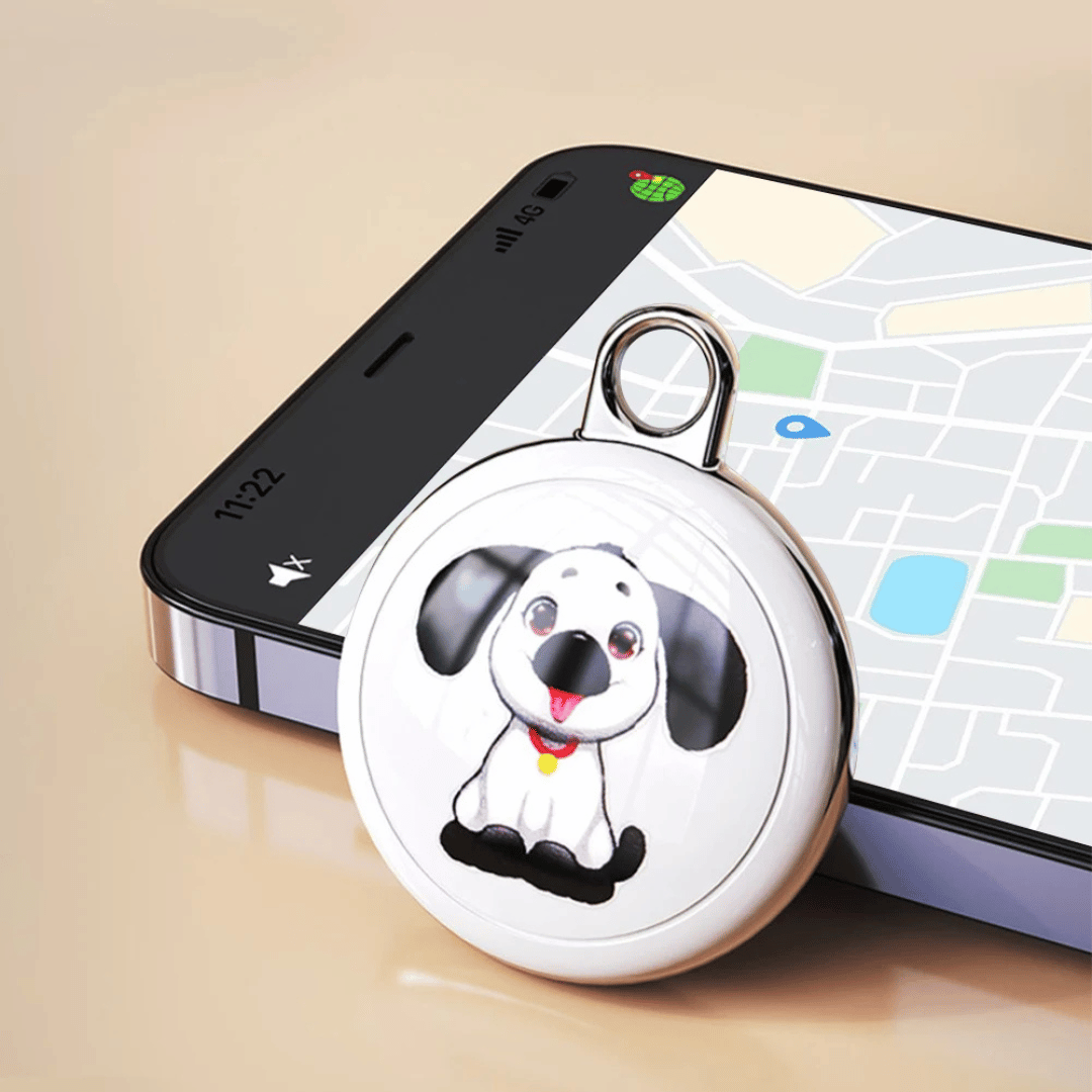 Kompakter Bluetooth-Tracker für Haustiere mit Tonsignal
