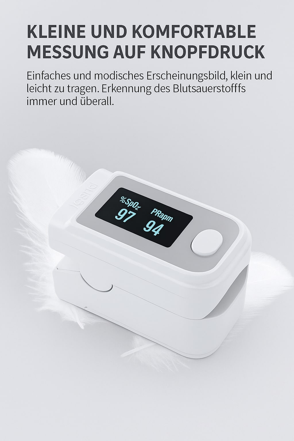 Digitales Finger-Pulsoximeter mit OLED-Display