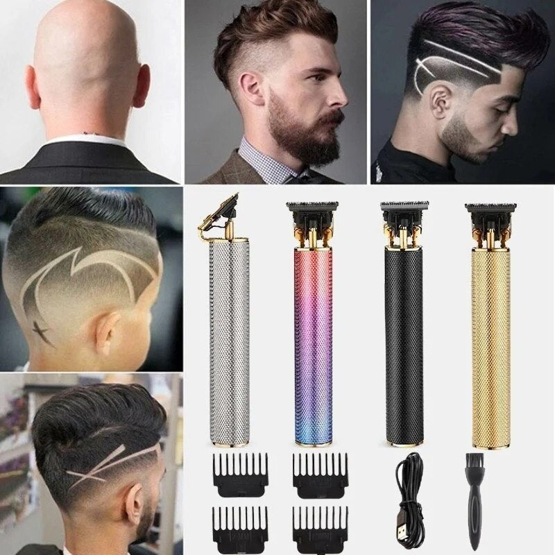 Drahtloser Haarschneider mit 4 Führungskämmen