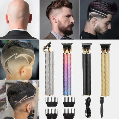 Drahtloser Haarschneider mit 4 Führungskämmen