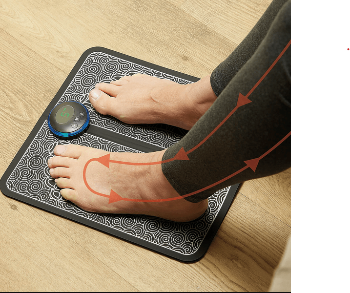 Elektrische EMS-Fußmassagematte mit 9 Intensitätsstufen