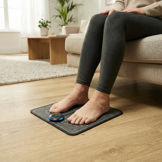 Elektrische EMS-Fußmassagematte mit 9 Intensitätsstufen