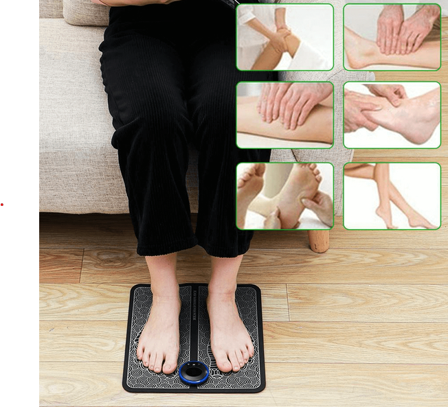 Elektrische EMS-Fußmassagematte mit 9 Intensitätsstufen