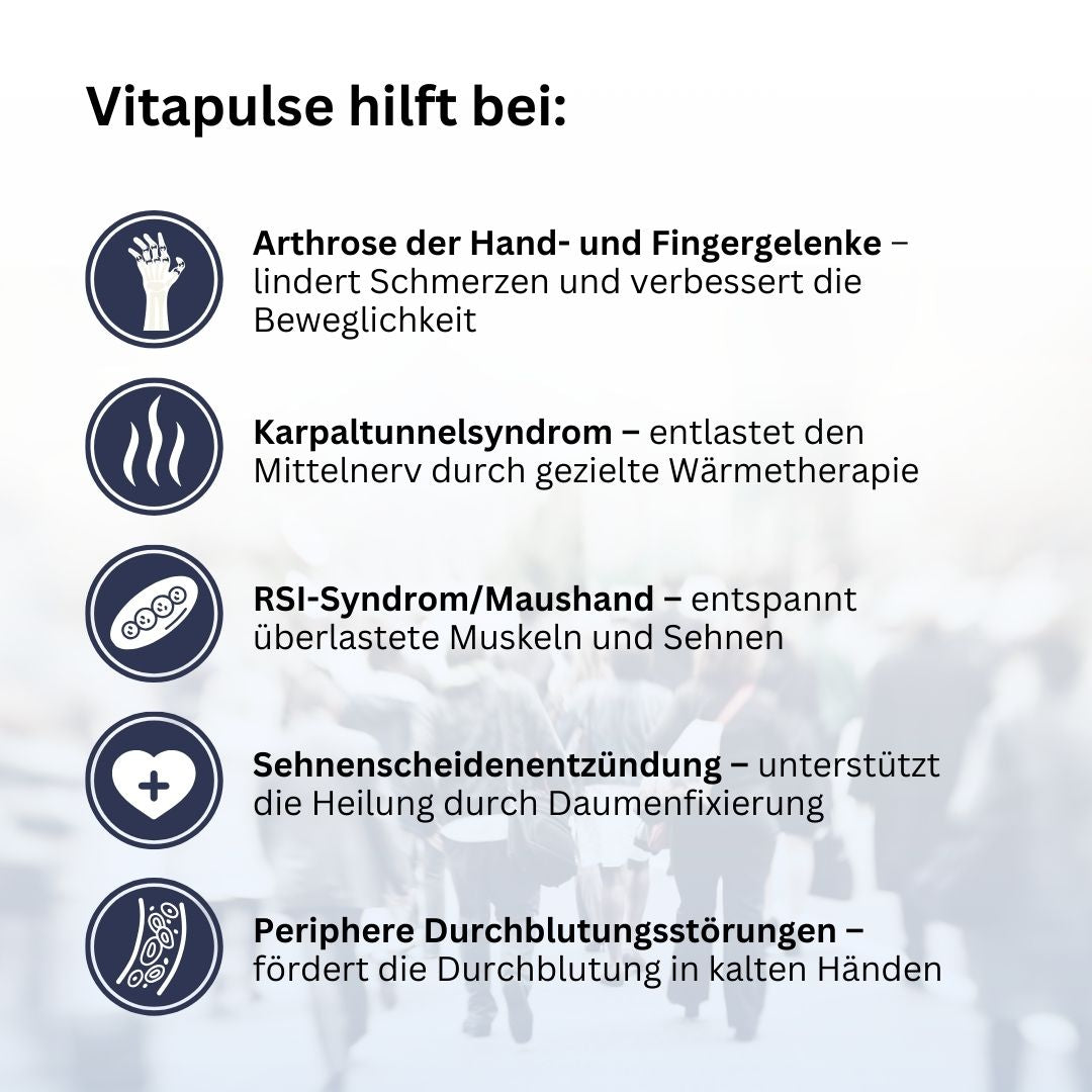 Elektrische Handgelenkbandage mit Wärmefunktion