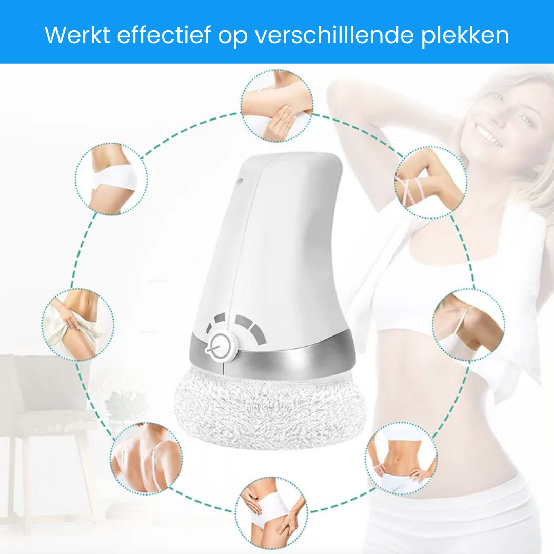 Handmassagegerät mit Vibration und austauschbaren Tüchern
