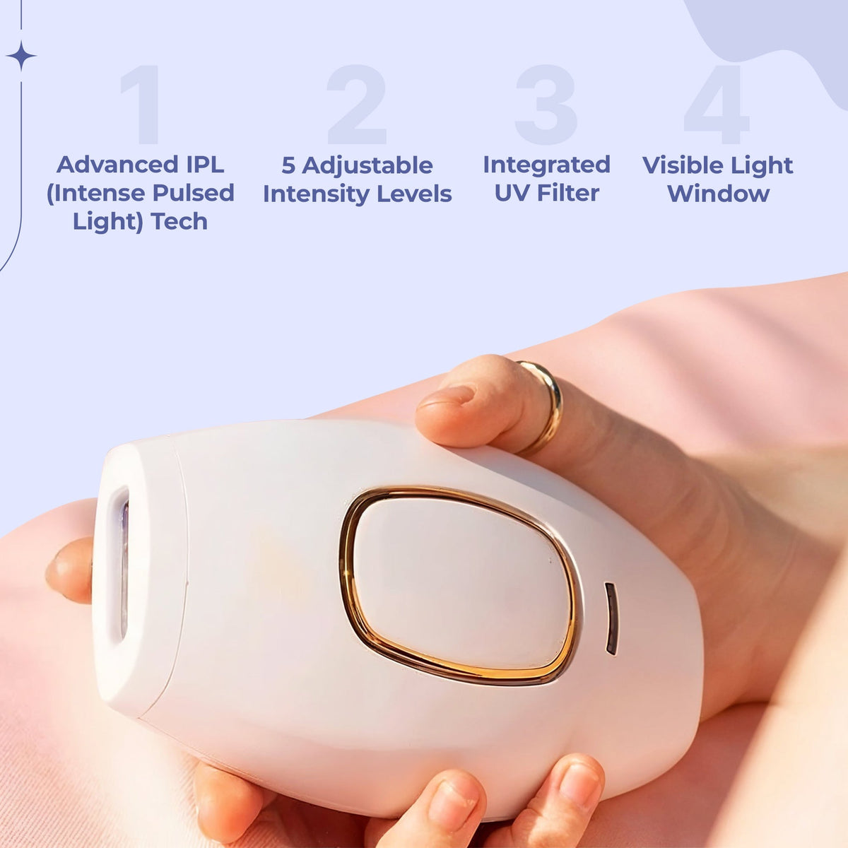 IPL-Haarentfernungsgerät mit integriertem UV-Filter