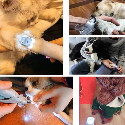 LED-Krallenschere für Hunde und Katzen mit Sicherheitslicht