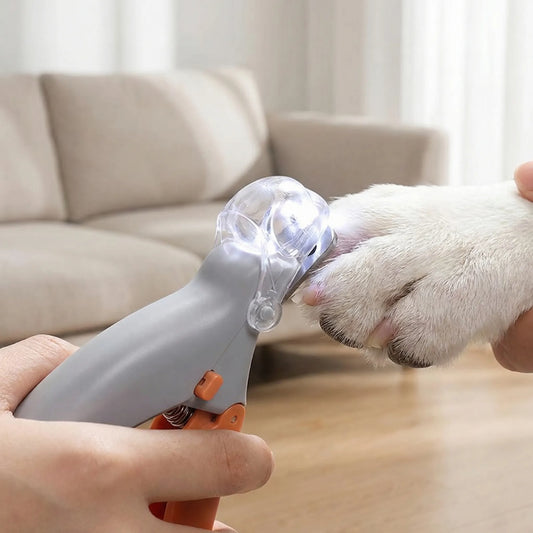 LED-Krallenschere für Hunde und Katzen mit Sicherheitslicht