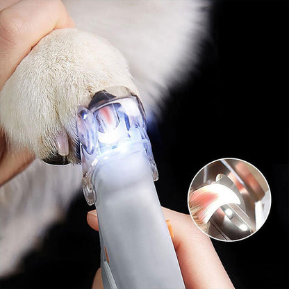 LED-Krallenschere für Hunde und Katzen mit Sicherheitslicht