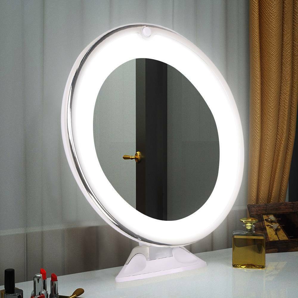 LED-Kosmetikspiegel mit 10-facher Vergrößerung