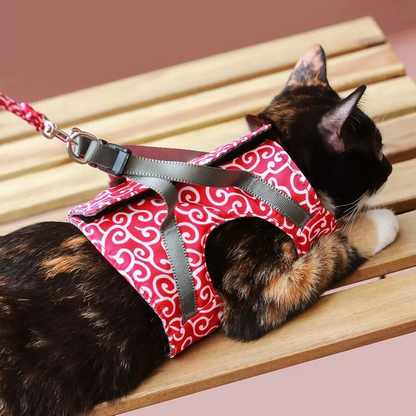 Ausbruchsicheres Katzengeschirr mit Passender Leine