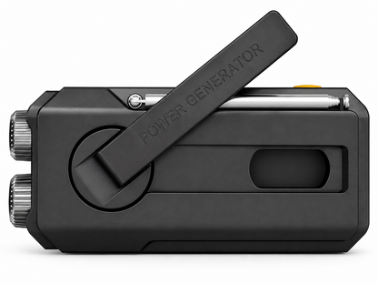 Notfallradio DAB+ mit Solarpanel, Handkurbel & Powerbank – FM Radio, Taschenlampe, Leselampe & SOS