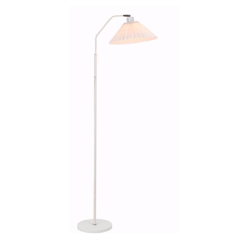 Dimmbare Retro-Stehlampe mit Plisseeschirm aus Stoff 149 cm