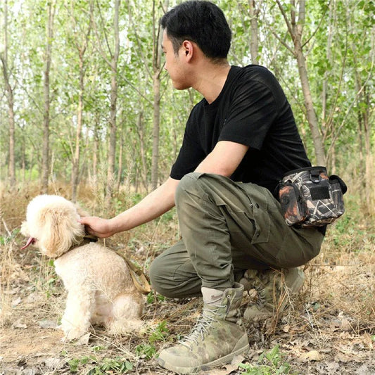 Praktische Bauchtasche für Hundetraining mit Fächern