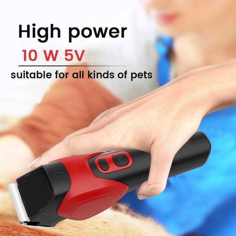Kabellose Hundeschermaschine mit digitalem Display