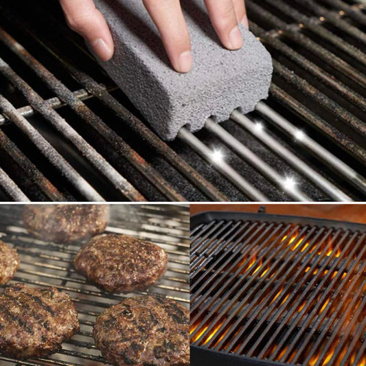Grillreinigungsstein aus Bimsstein mit rutschfestem Griff