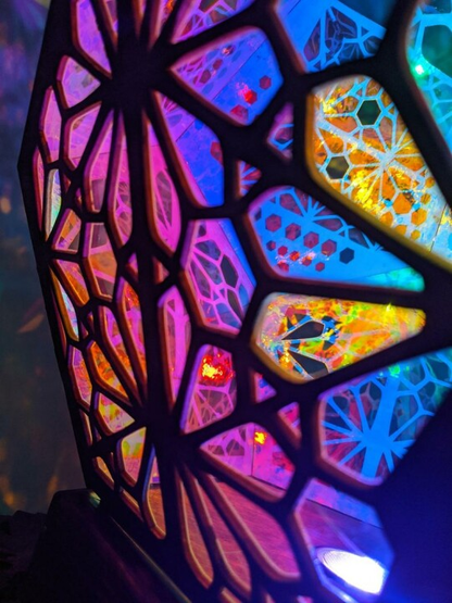 Boho-Diamant-Tischlampe mit USB-LED