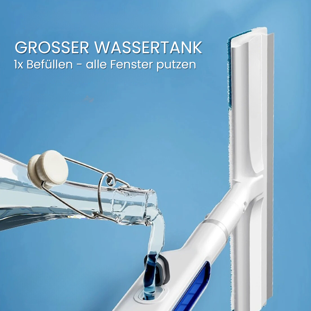 Fensterwischer mit Teleskopstange und Sprühfunktion