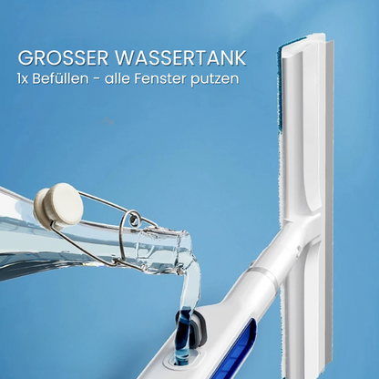 Fensterwischer mit Teleskopstange und Sprühfunktion