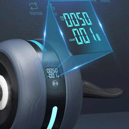 Automatisches Rebound-Bauchmuskelrad mit Display