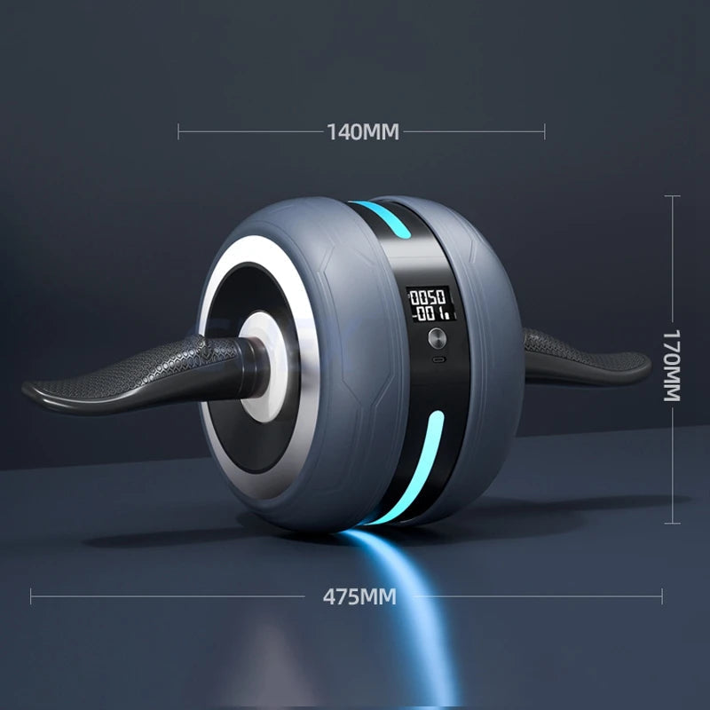 Automatisches Rebound-Bauchmuskelrad mit Display