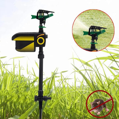 Bewegungsaktivierter Rasensprenger mit Solarbetrieb