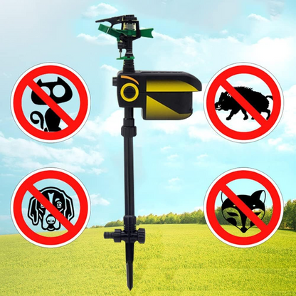 Bewegungsaktivierter Rasensprenger mit Solarbetrieb