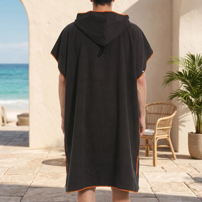 Schnelltrocknender Surfponcho mit Kapuze
