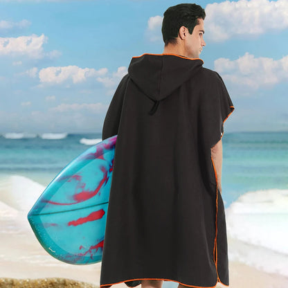 Schnelltrocknender Surfponcho mit Kapuze