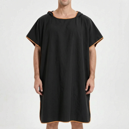 Schnelltrocknender Surfponcho mit Kapuze