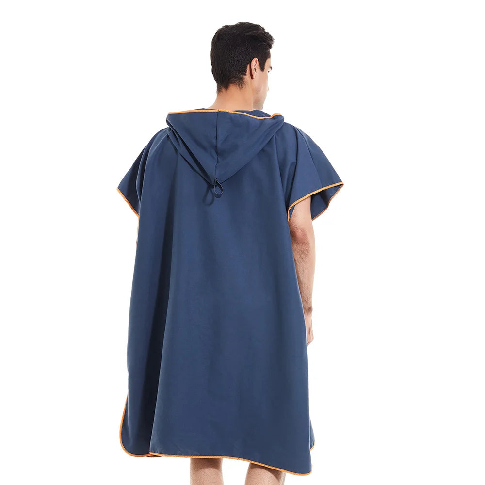 Schnelltrocknender Surfponcho mit Kapuze