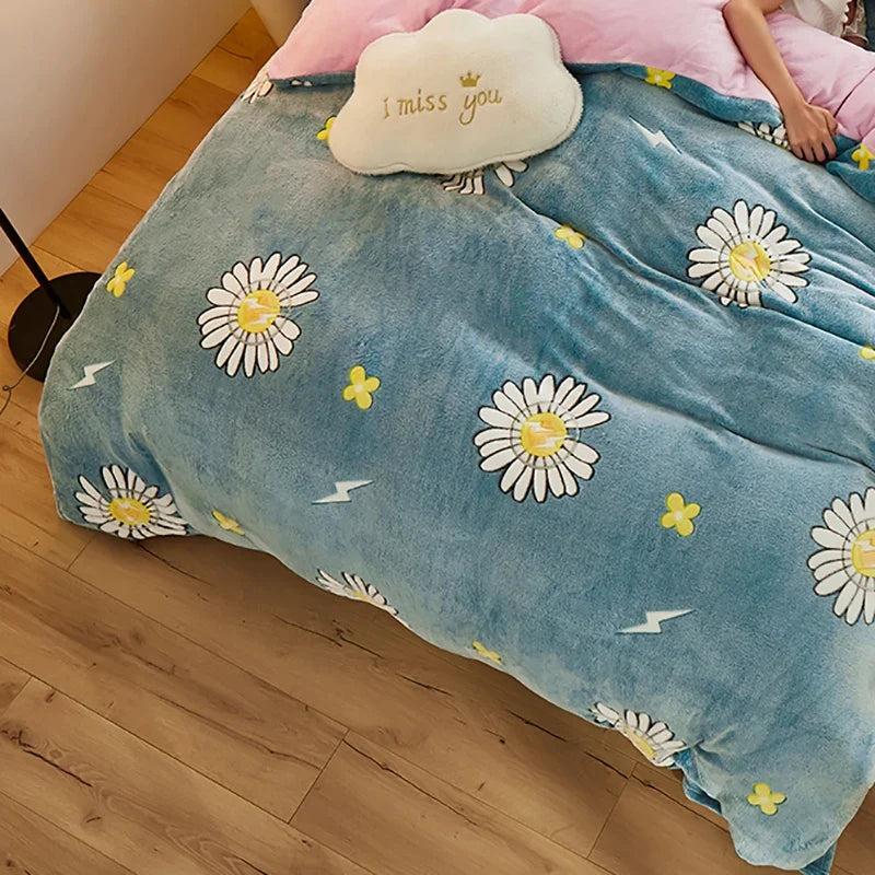Winter-Bettbezug aus Teddy-Fleece mit Reißverschluss