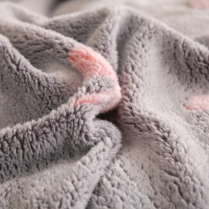 Winter-Bettbezug aus Teddy-Fleece mit Reißverschluss