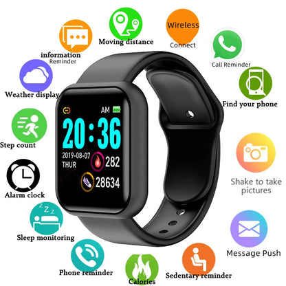 Smartwatch mit Fitness-Tracker, Herzfrequenzmesser, Schlafanalyse & Nachrichtenanzeige
