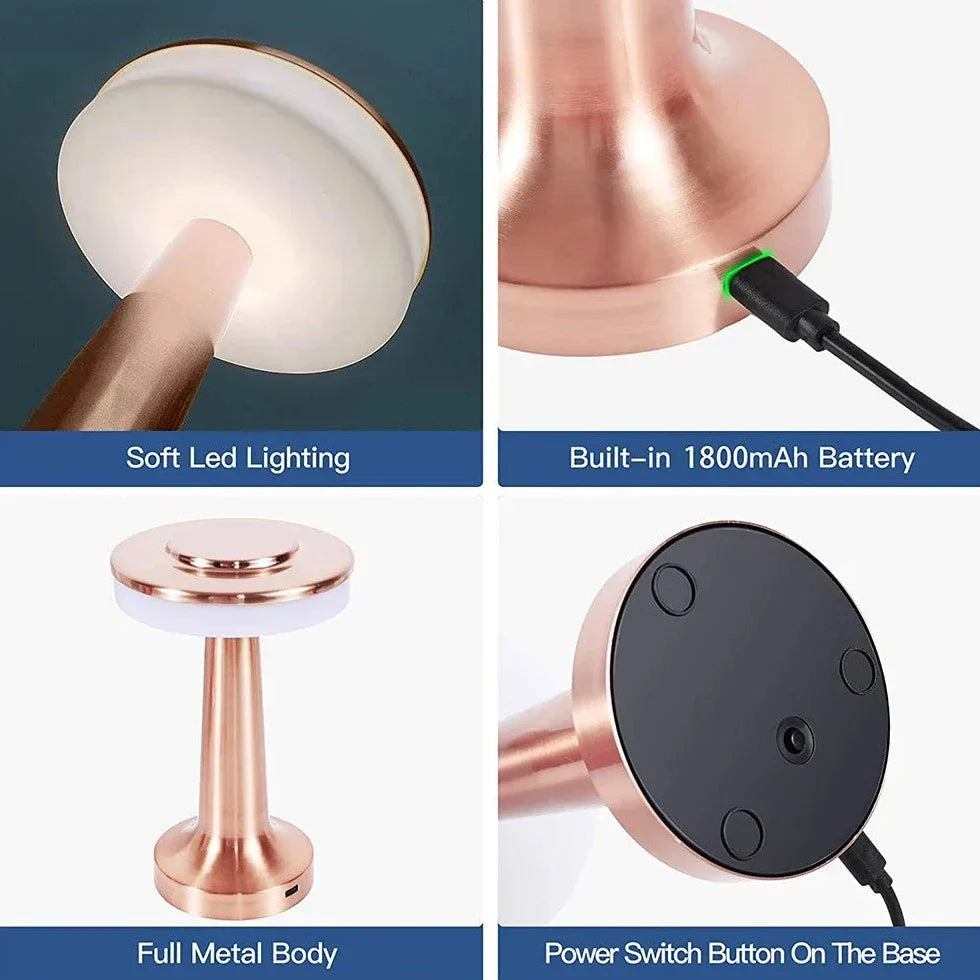 Dimmbare LED-Tischleuchte mit Touch-Bedienung 22 cm