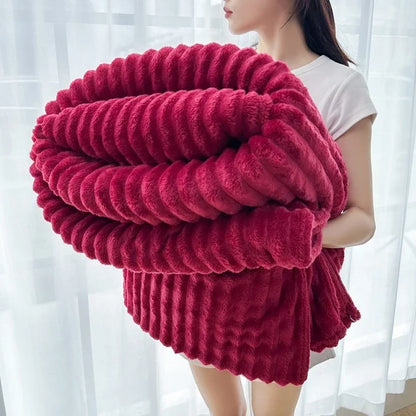Flanell-Kuscheldecke mit doppelseitigem Design