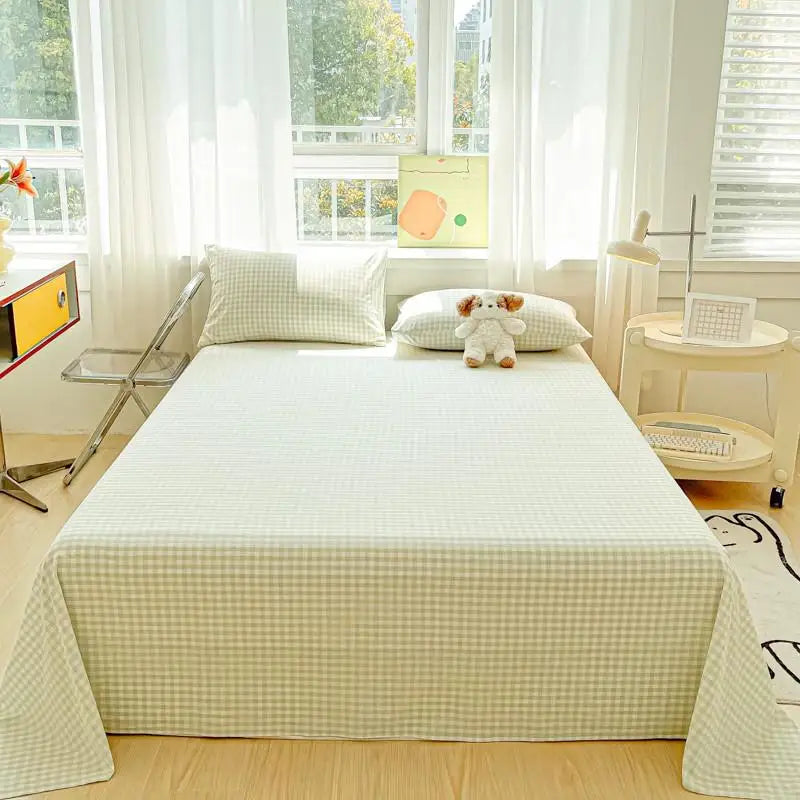 Perkal-Baumwoll-Bettwäsche-Set 3-teilig mit Bio-Baumwolle