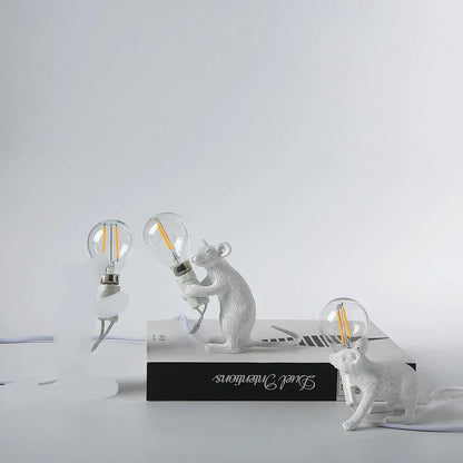 Dekorative LED-Mauslampe aus Kunstharz