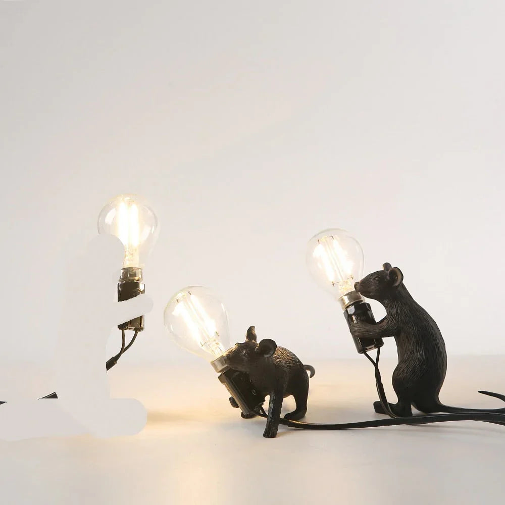 Dekorative LED-Mauslampe aus Kunstharz