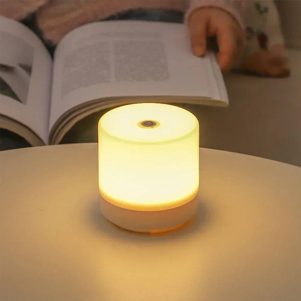 Dimmbare LED-Nachttischlampe mit USB-Anschluss und Touch-Steuerung