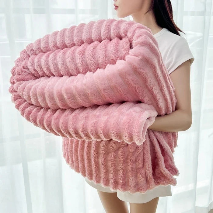 Flanell-Kuscheldecke mit doppelseitigem Design