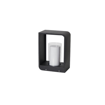 Moderne LED-Gartenlampe mit warmem Licht