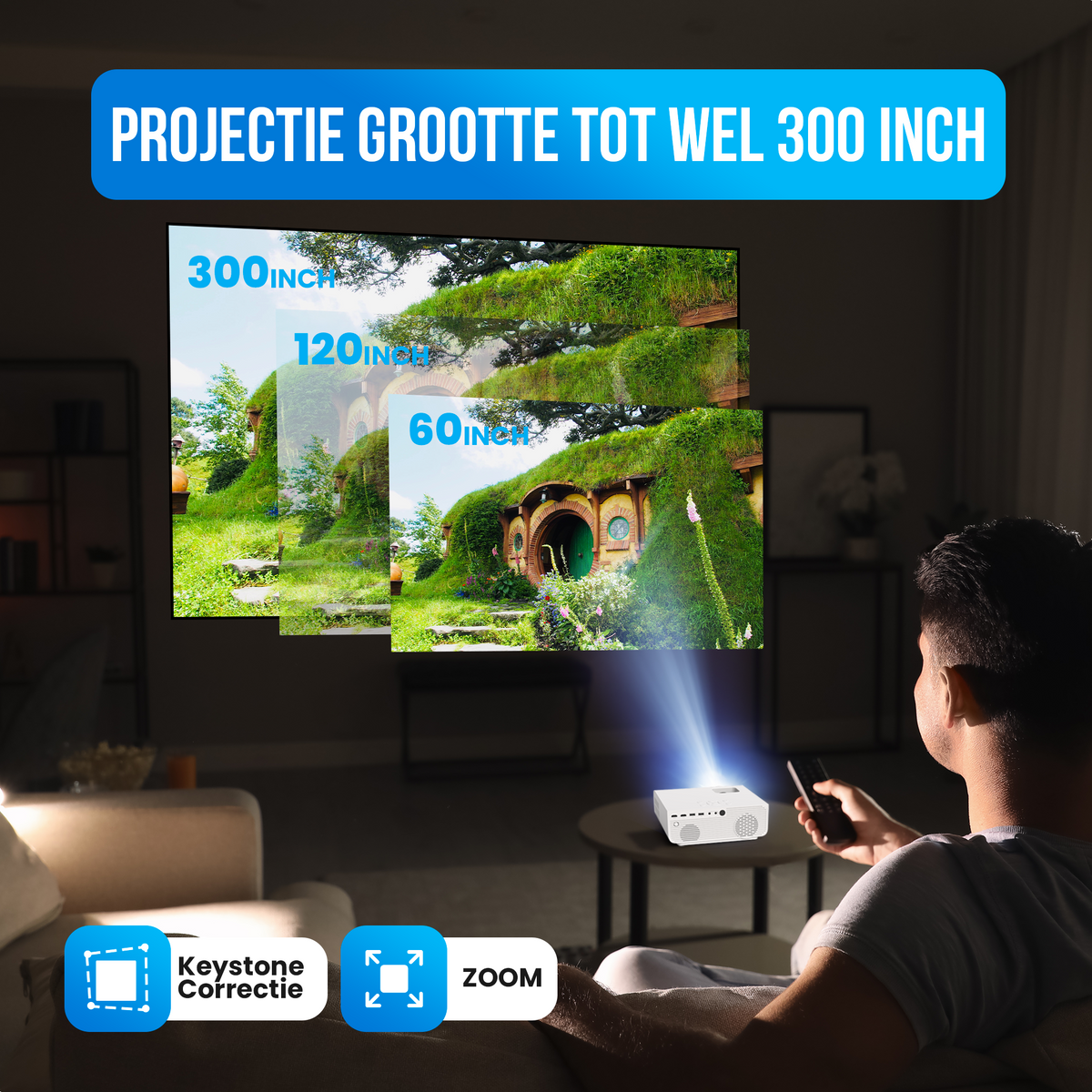 Full HD Mini-Beamer mit WiFi und Bluetooth SP280