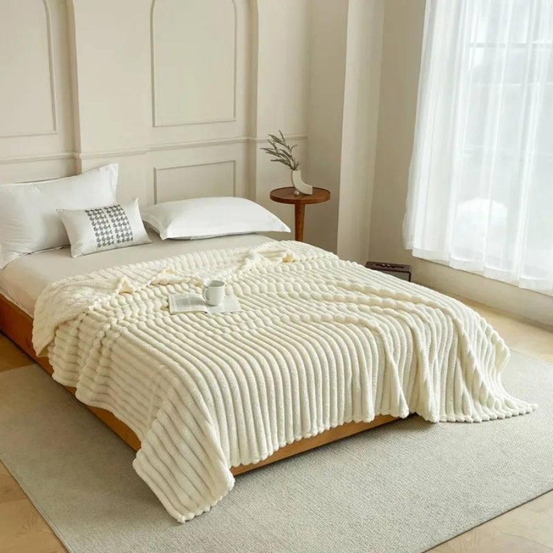 Flanell-Kuscheldecke mit doppelseitigem Design