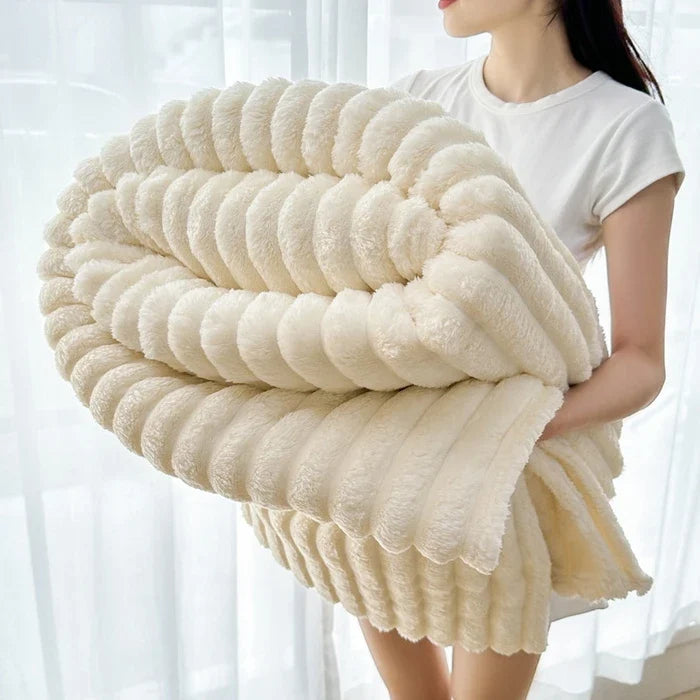 Flanell-Kuscheldecke mit doppelseitigem Design