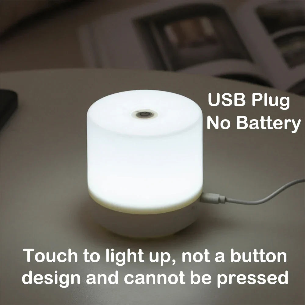 Dimmbare LED-Nachttischlampe mit USB-Anschluss und Touch-Steuerung